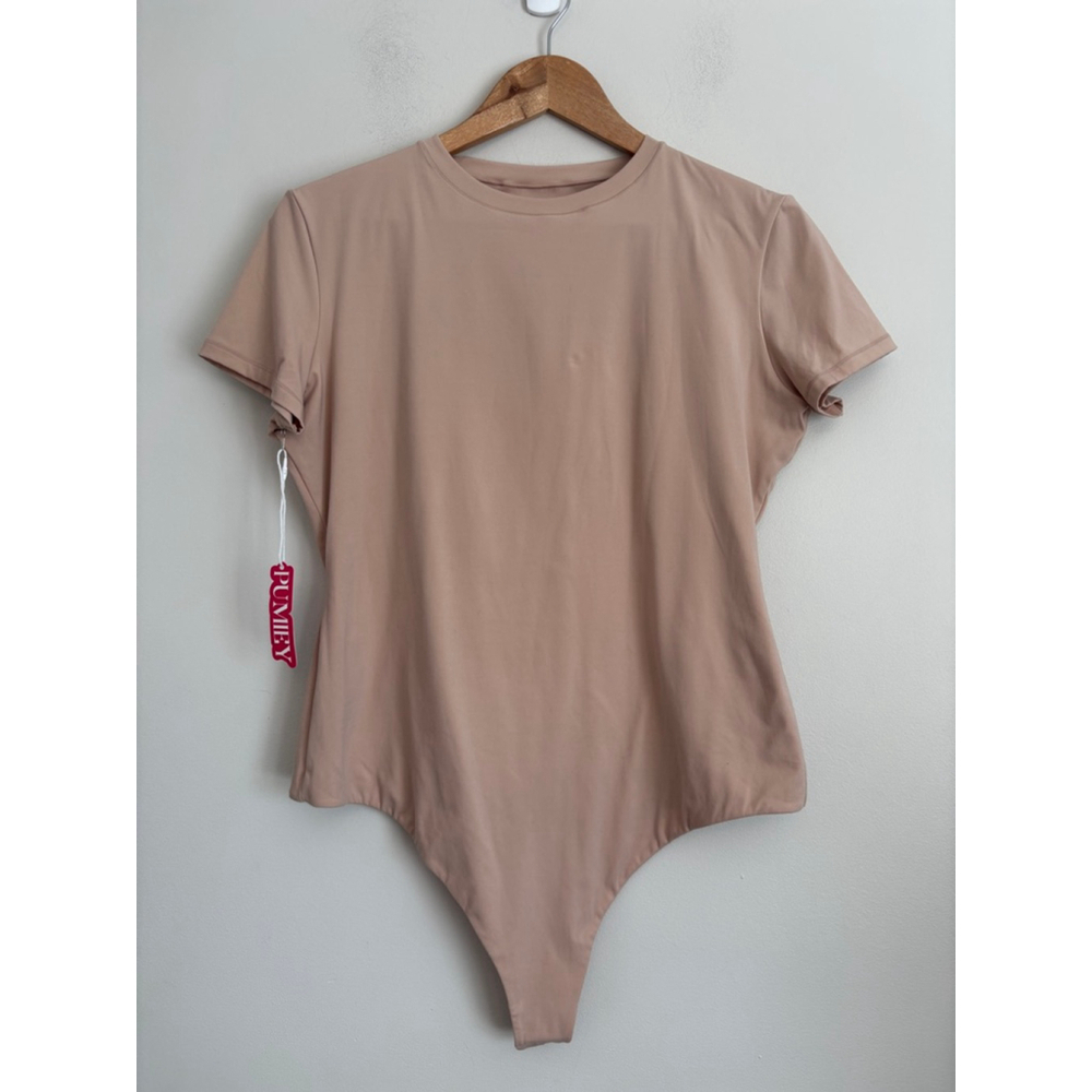 PUMIFY Beige Bodysuit Large New With Tags